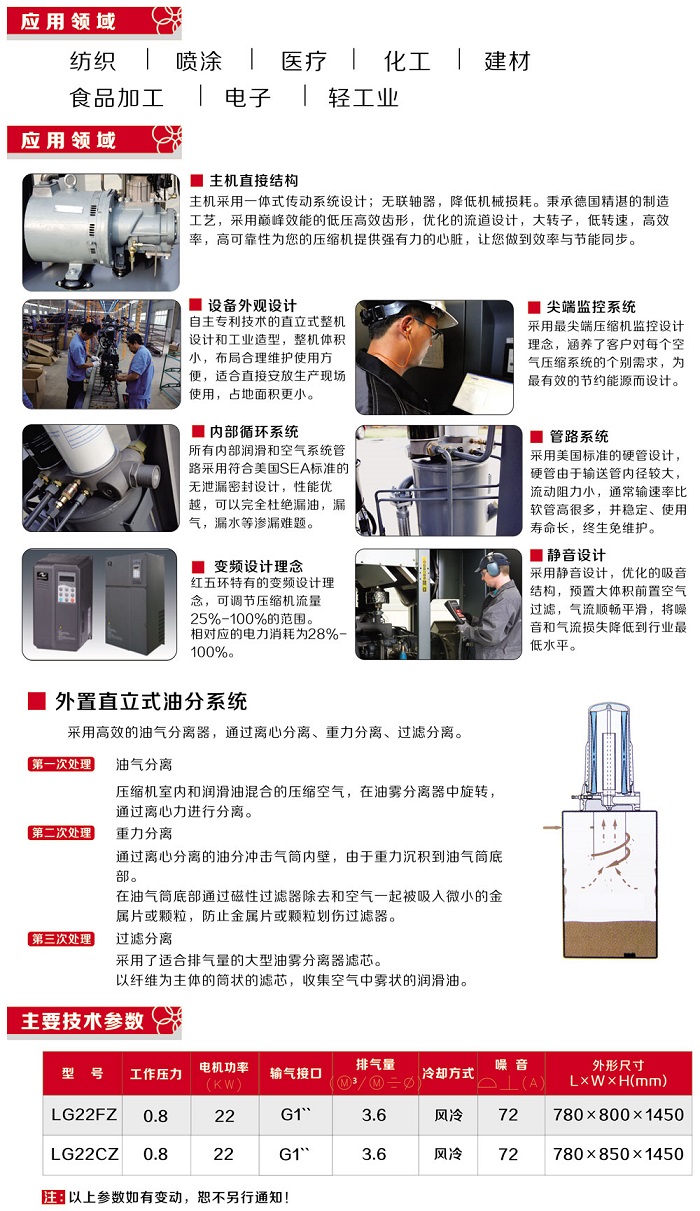LGZ系列螺桿空氣壓縮機(jī)技術(shù)參數(shù) LGZ系列螺桿空氣壓縮機(jī)技術(shù)參數(shù)